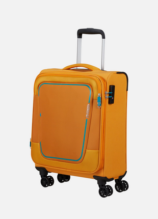Gele Handbagage koffer 4 wielen H55XB40xD20/23 cm