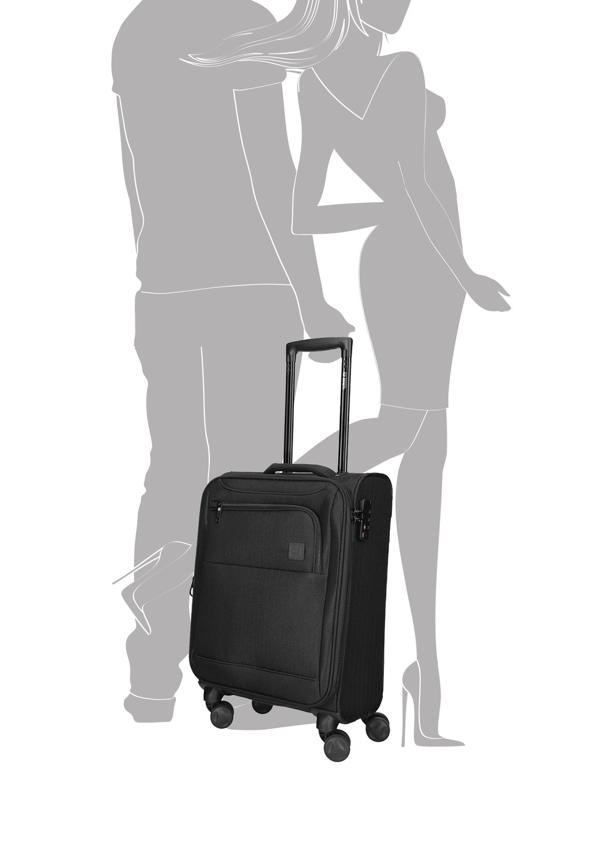 Handbagage koffer 55x35x20/25 cm KLM Transavia Ryanair