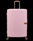 Roze Koffer 76cm met cognac accent Decent NL