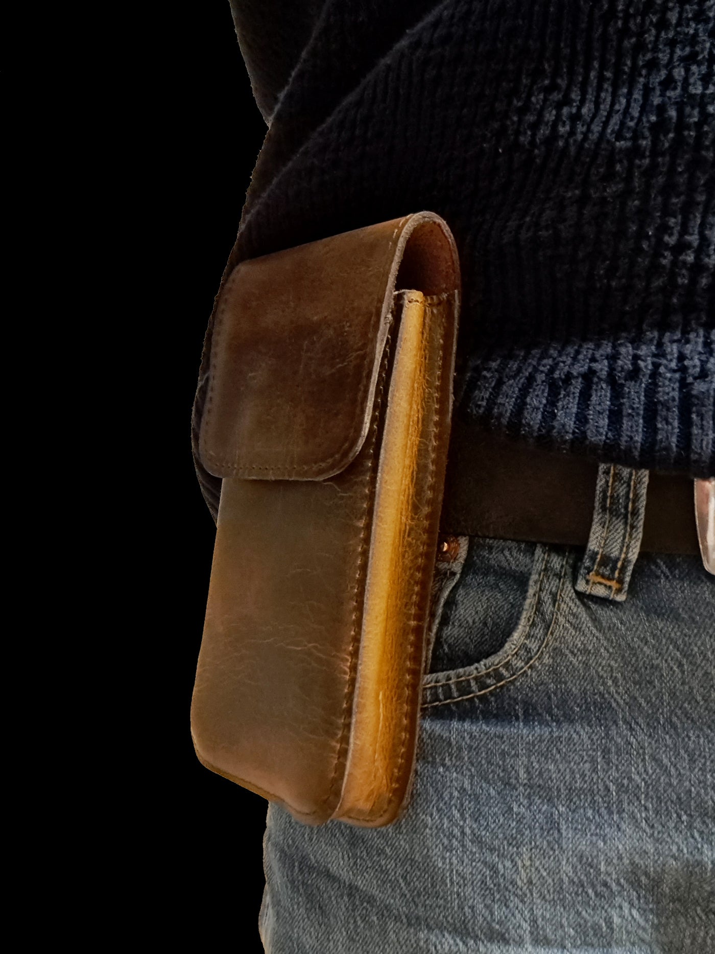 Smartphone tasje voor aan de riem kwaliteit handmade