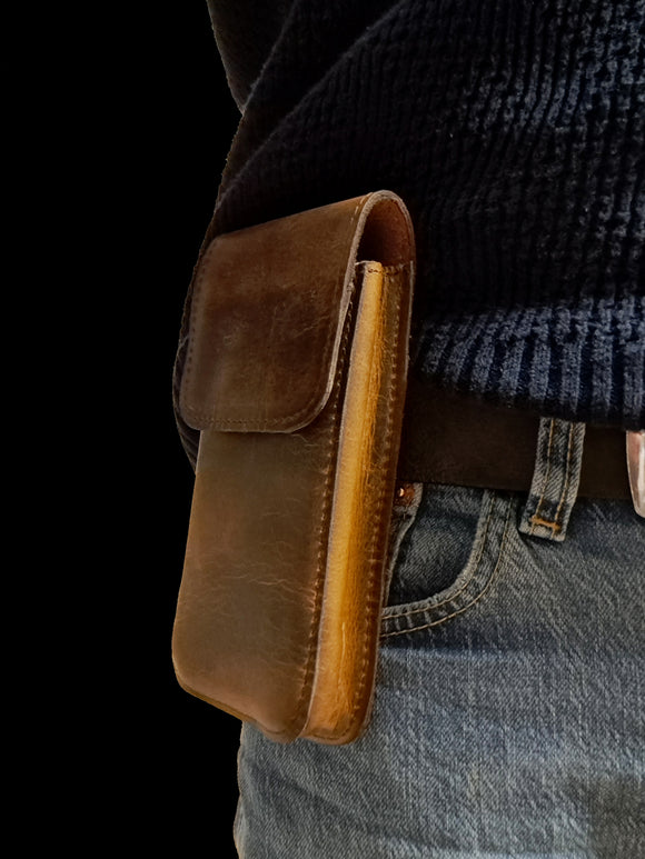 Smartphone tasje voor aan de riem kwaliteit handmade