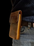 Smartphone tasje voor aan de riem kwaliteit handmade