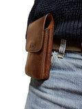 Telefoontasje voor aan de riem kwaliteit brandy brown