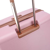 Roze Koffer 76cm met cognac accent Decent NL