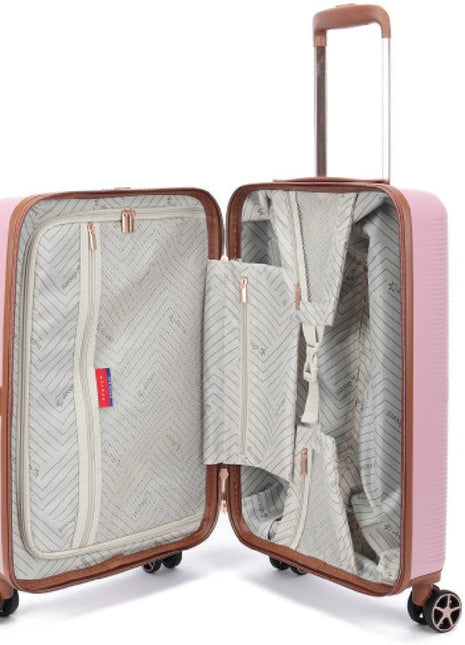 Handbagage koffer roze decent NL