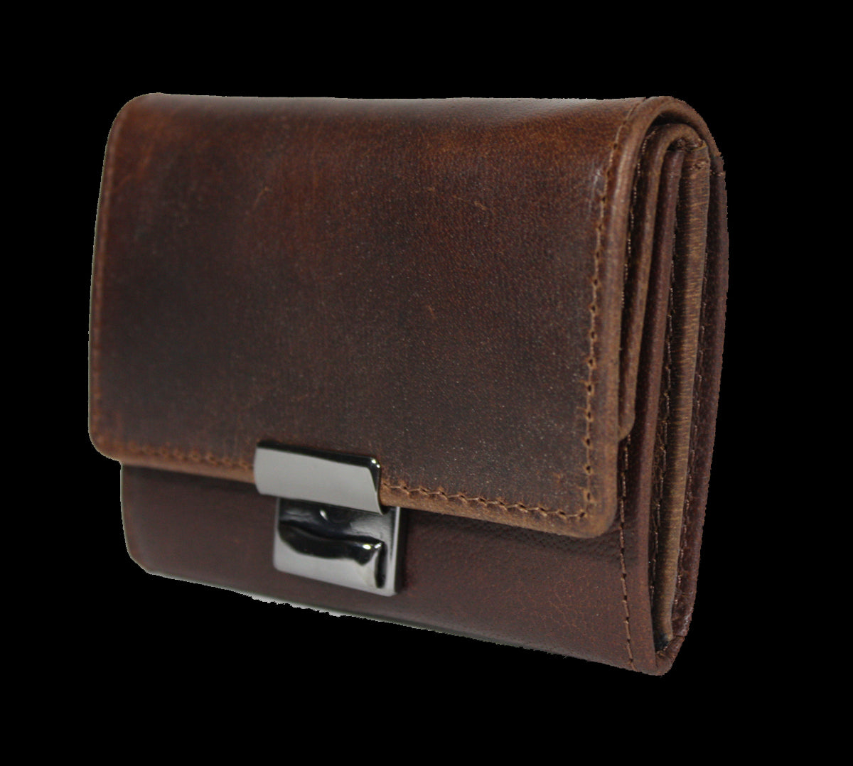 Opa Portemonnee kleingeld bak portemonnee leer vintage brown