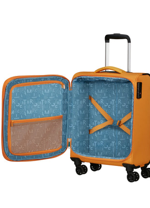 Gele Handbagage koffer 4 wielen H55XB40xD20/23 cm