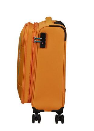 Gele Handbagage koffer 4 wielen H55XB40xD20/23 cm