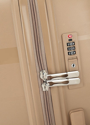 Koffer 4 wielen 77 cm kleur Champagne Decent NL