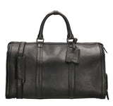 Leren Weekendtas zwart Klassiek Genicci bags