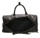 Leren Weekendtas zwart Klassiek Genicci bags