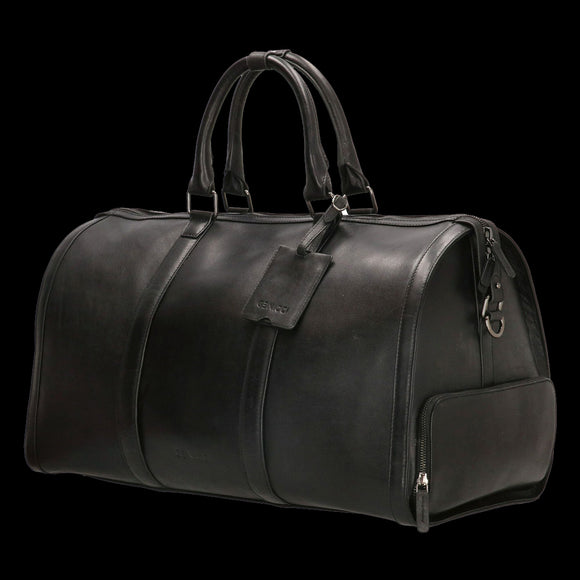Leren Weekendtas zwart Klassiek Genicci bags