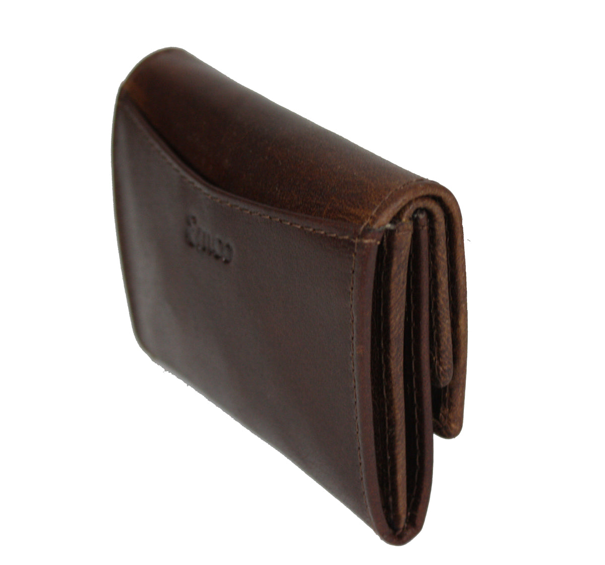 Opa Portemonnee kleingeld bak portemonnee leer vintage brown