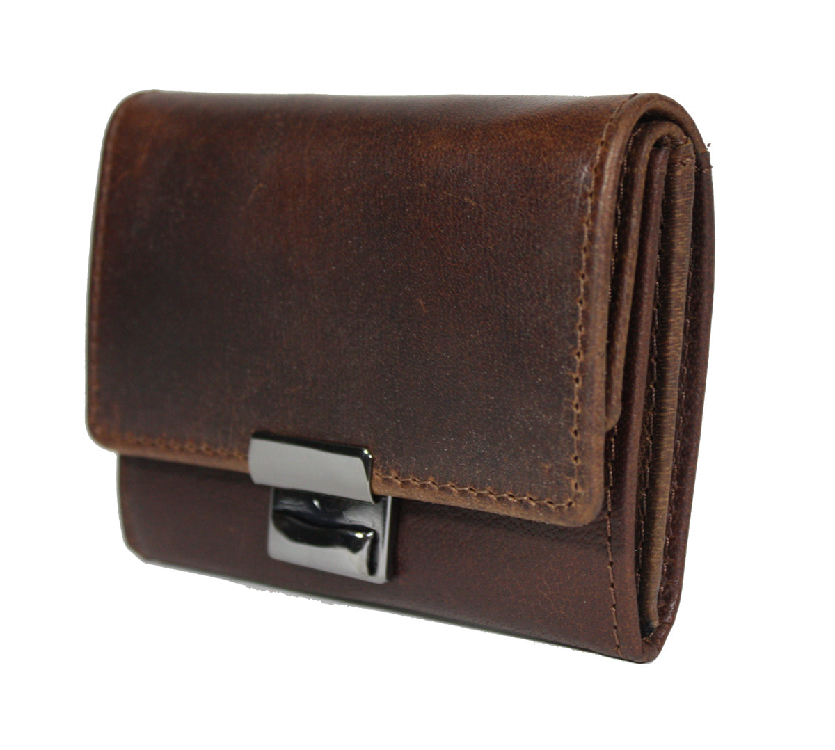 Opa Portemonnee kleingeld bak portemonnee leer vintage brown