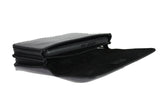 Telefoon tasje voor aan de riem leer dubbel vaks classic black