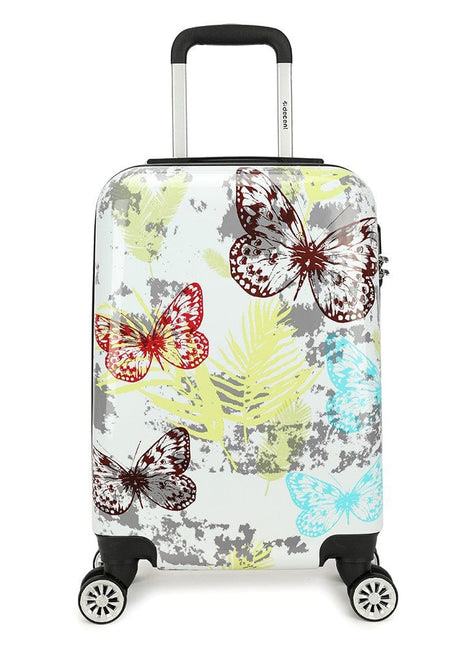 Tiener koffer handbagage vlinder