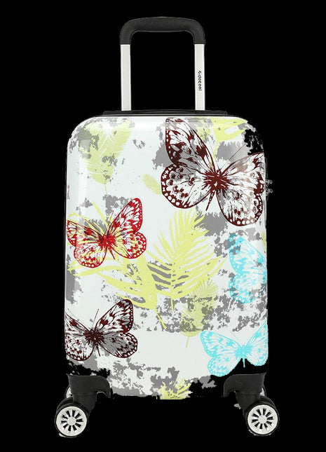 Tiener koffer handbagage vlinder