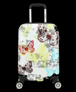 Tiener koffer handbagage vlinder