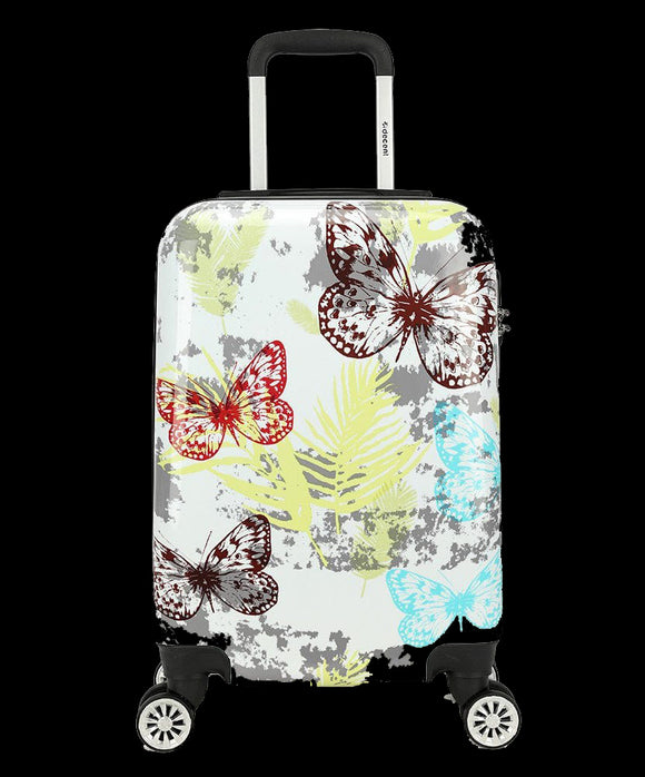 Tiener koffer handbagage vlinder