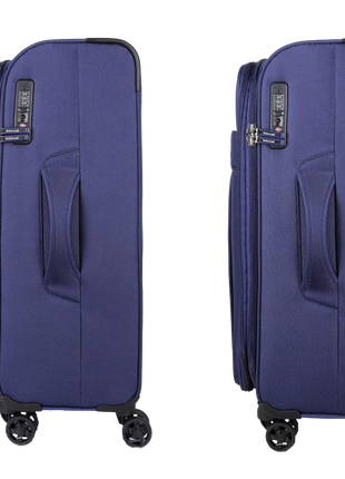 Kofferkopen.nl - Koffer tussenmaat soft 4 wielen 2.5kg - Koffer 4 wielen - 