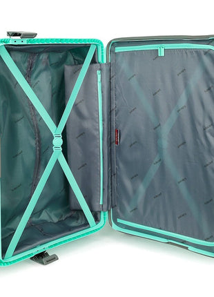 Handbagage harde schaal 3 clips sluiting 55x40x20 cm