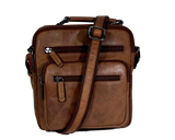 Heren tas met handvat leer vintage brown