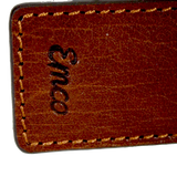 Kam etui leer cognac klassiek (kwaliteit)