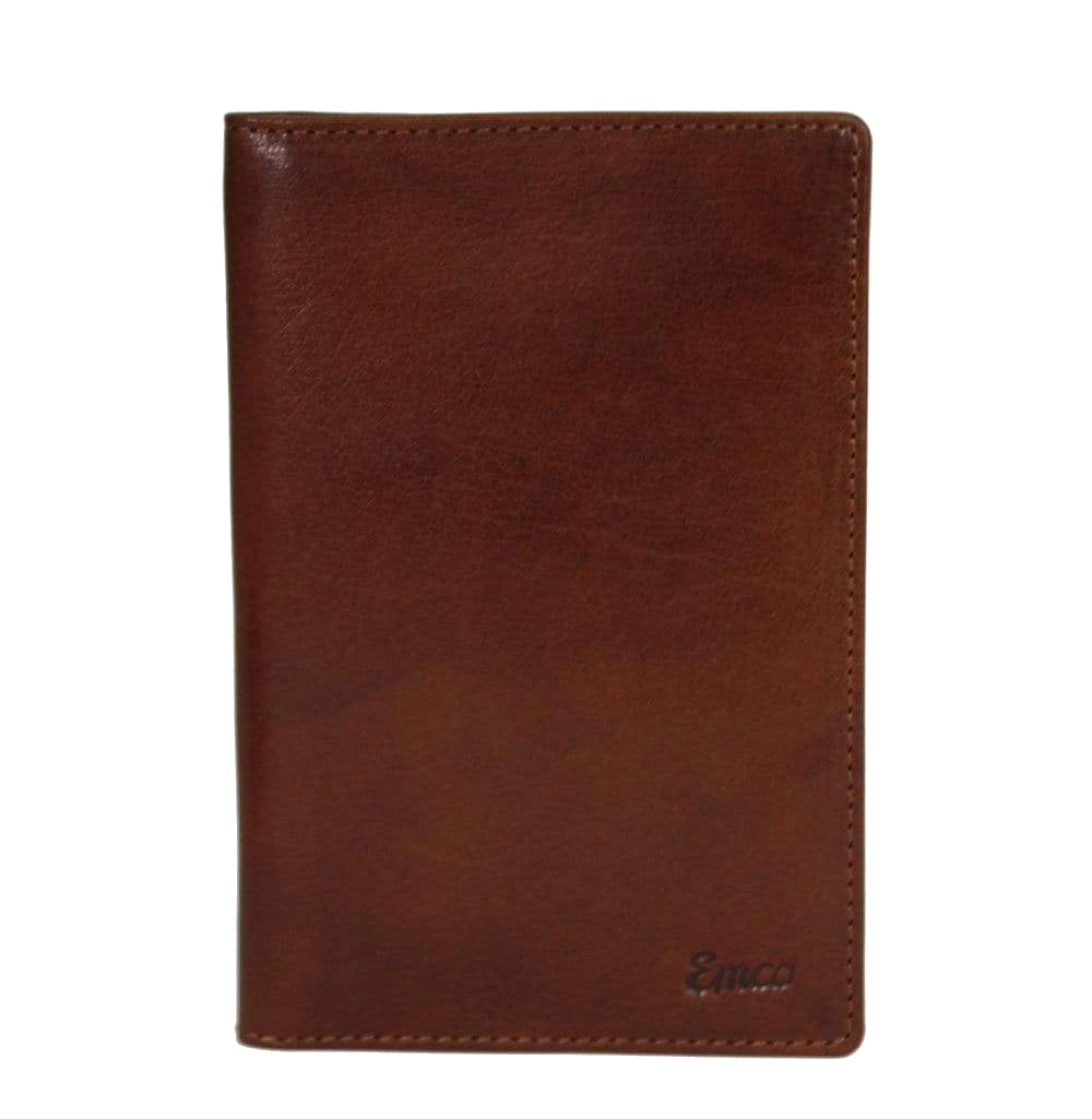 Portefeuille/Pasjes/Autopapieren/Binnenzak wallet Leer Cognac Klassiek