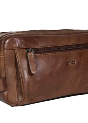 Kofferkopen.nl - Toilettas leer Vintage Brown Emco Premium Collection - accessoire - 