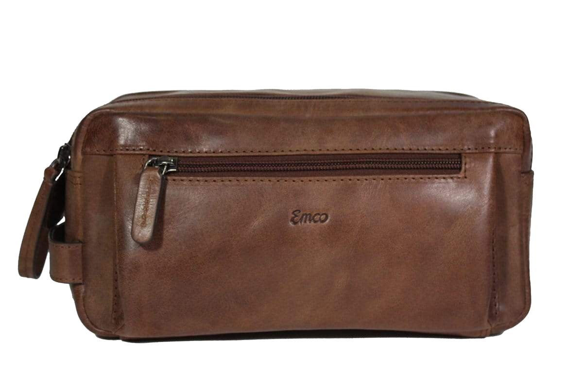 Kofferkopen.nl - Toilettas leer Vintage Brown Emco Premium Collection - accessoire - 