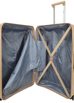 Koffer 4 wielen 77 cm kleur Champagne Decent NL